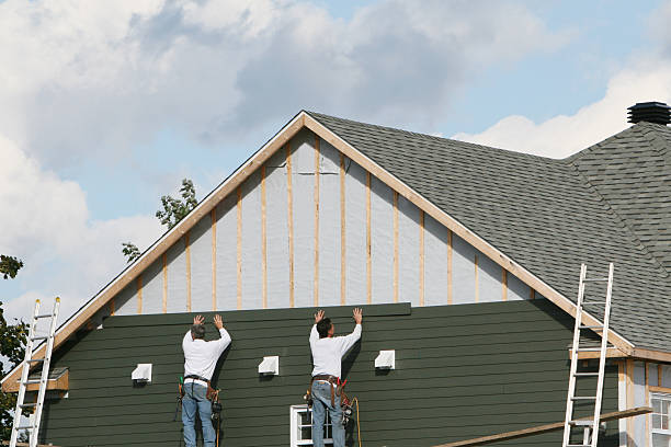 Professional Siding Installation technician working in Industry, PA